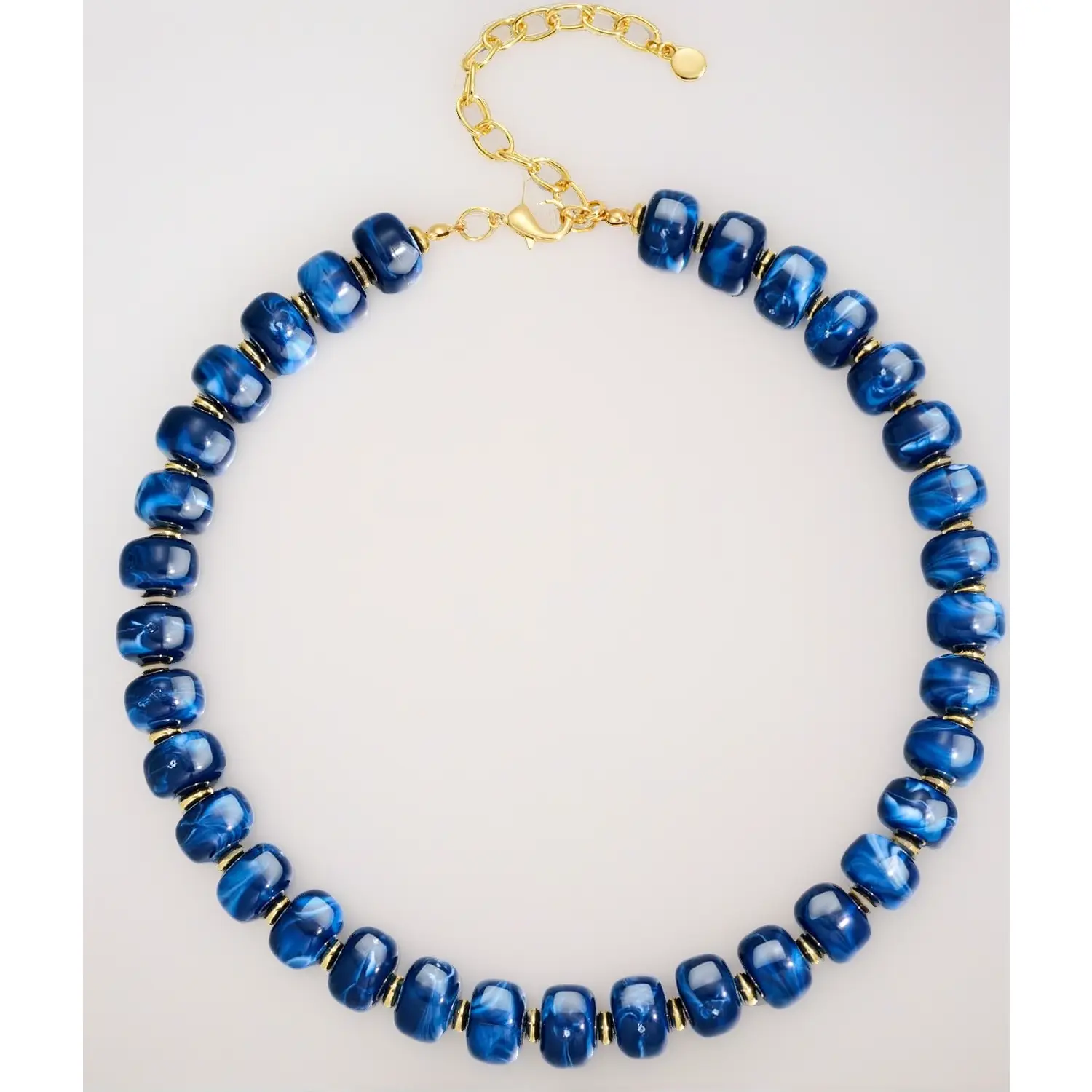 blue necklace