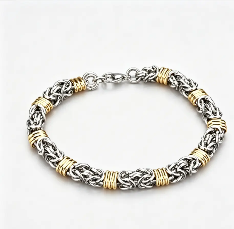 2-Tone Costume Jewelry Bracelet