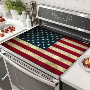 Soft Electric Stove Cover Cook Top Panel Protector Pad, Usa Flag Design, Scratch Resistant, Easy Clean, Kitchen Counter Cover, Mother's Day Gift