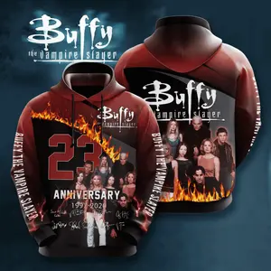 Pemagear Buffy the Vampire Slayer 3D All Over Print Hoodie