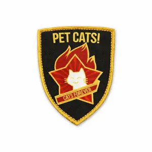 PET CATS Patch Cute Meets Tactical | Funny Morale Patch for Backpack & Gear