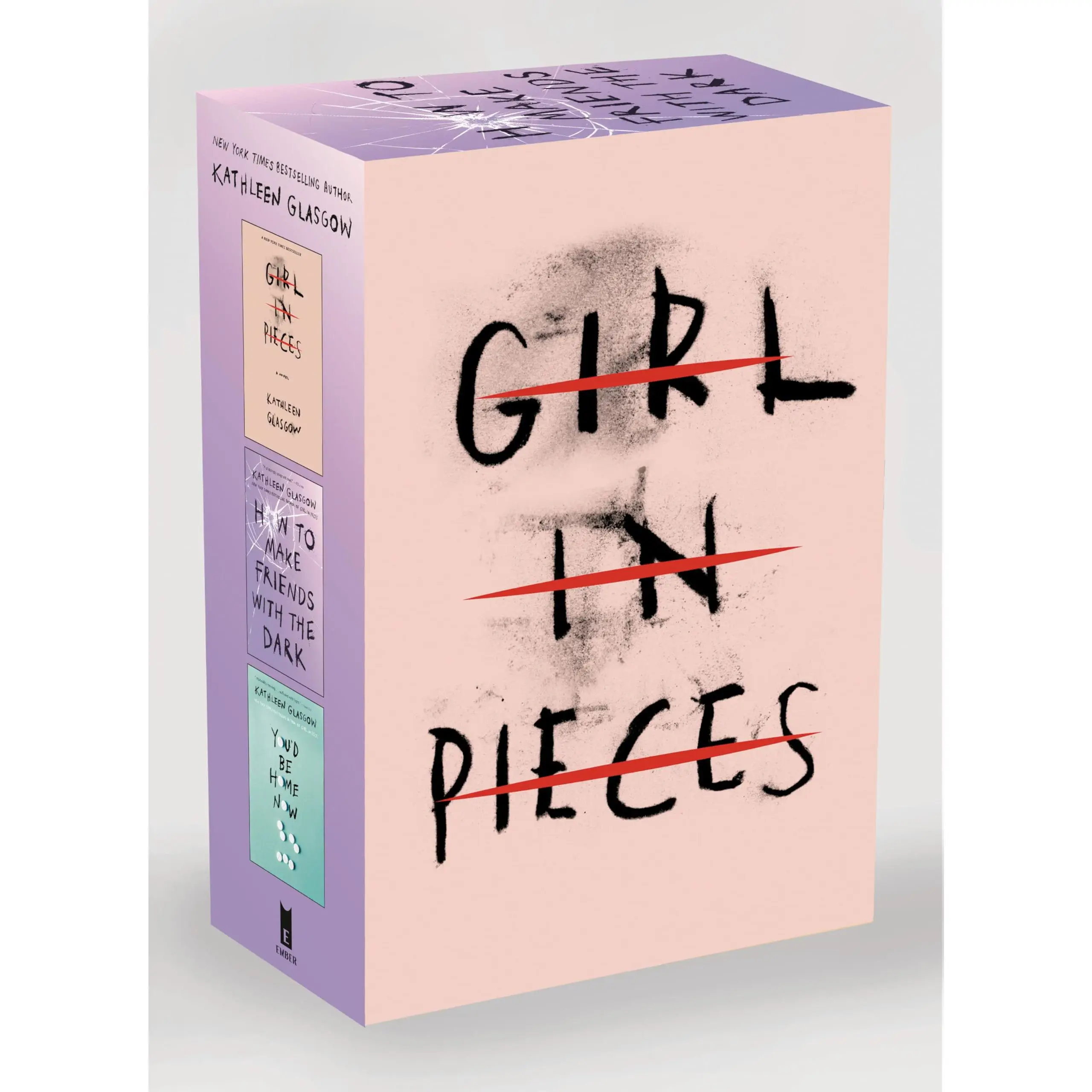 Kathleen Glasgow Three-Book Boxed Set: Girl in Pieces; How to Make Friends with the Dark; You'd Be Home Now -- Kathleen Glasgow - Paperback