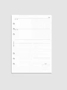 2026 Dated Horizontal Weekly Planner Insert | Sunday Start