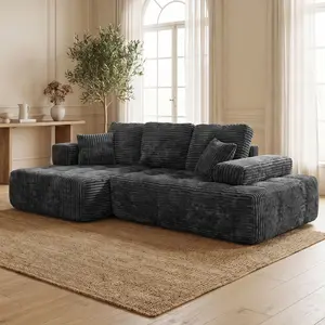 （2 packages shipped）Dark gray Boneless Sectional Couch, Bean Bag Sofa, No Assembly Required, Expands in 5 Seconds, Modular Furniture with Free Combination Design, Dorm Essentials, Queen Size Mattress Alternative, Bed Frame for Queen, Sofas Para Sala