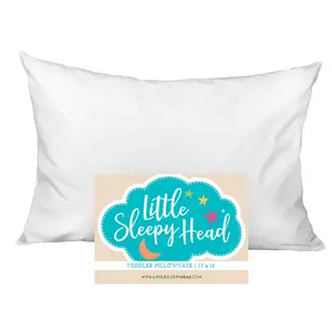 Toddler Pillowcase, 100% Cotton & Hypoallergenic Pillow Case for Toddler Pillow, Snug Fit Envelope Pillowcase, 13x18 Pillowcase, Pilllow Sold Separately