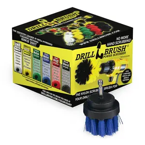 2in Blue Brush - Medium Stiffness - Short Bristles - Pool & Marine Cleaning | 2in-S-B-QC-DB