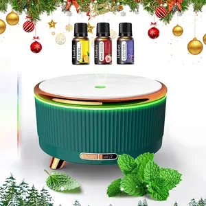 Large Room Essential Oil Diffuser, 500ml Aromatherapy Diffuser, Fragrance Machine & Cool Mist Humidifier with 7 Color Lights, 3 Mist Modes, and Auto Shut-Off When Water Runs Out — Ideal for Spa, Decor, Office, and Home. Includes Three Essential Oils.