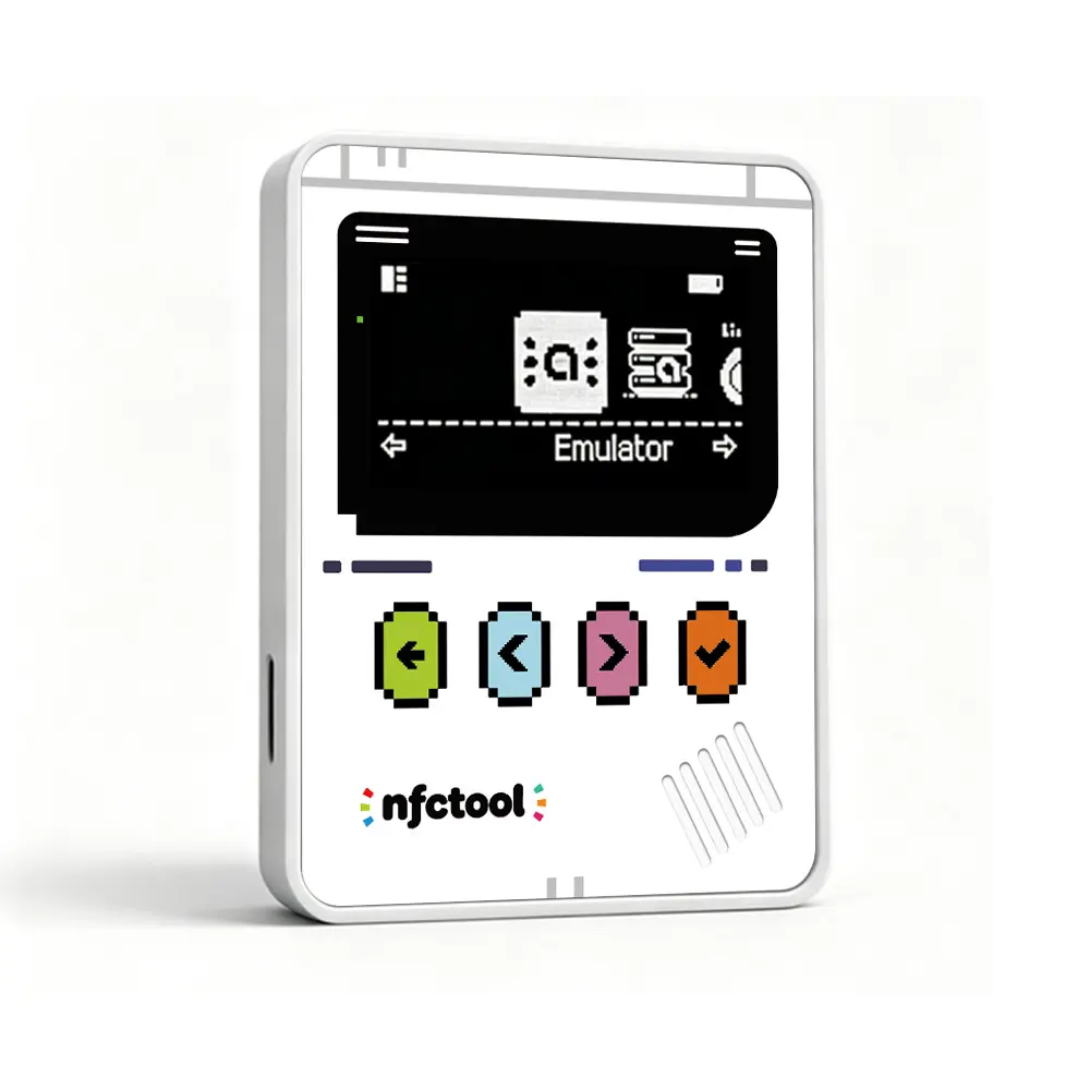 JORREP Pro NFC Emulator, NFC Tag Emulator, 3000+ Saves, Unlimited Rewrite, Auto UID Regen, Rechargeable Battery , 1.4" OLED Screen, Compatible with 50+ Games on Switch 1 & 2 (White)