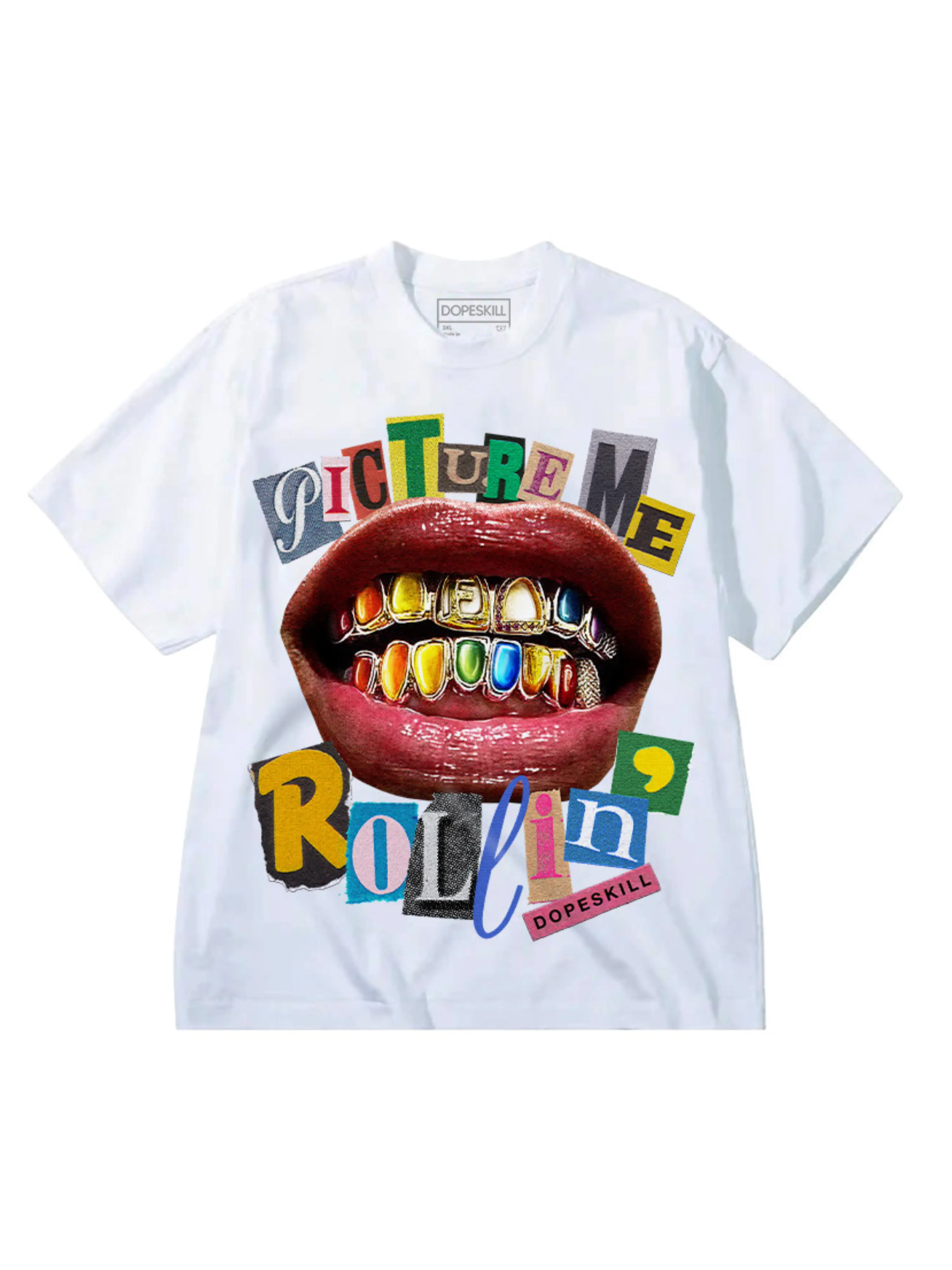 DopeSkill Oversized Graphic Tees Streetwear Unisex Cool T-Shirt Sneaker Colour Matching Picture Me Graphic