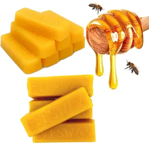 Pure yellow beeswax blocks, high-quality natural beeswax, wax materials for wax products, suitable for candle making, fragrance soaps, handmade lip balms, and various other creations, suitable for DIY crafts, for home projects and handmade gifts.
