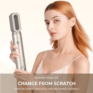 6 In1 Hair Dryer Hot Comb Set Multifunctional Electric Curling Iron Hair Straightener Comb Professional Barber Home Styling Tool