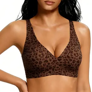 Women Jelly Bras Wirefree Full Coverage No Underwire Everyday Bras Comfortable Wireless Padded Tshirt Bra for Secure Fit & All-Day Style - Womenswear Strap