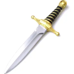 PU Foam Dagger Prop, Non-Functional Costume Sword with Reinforced Core for Adult Cosplay