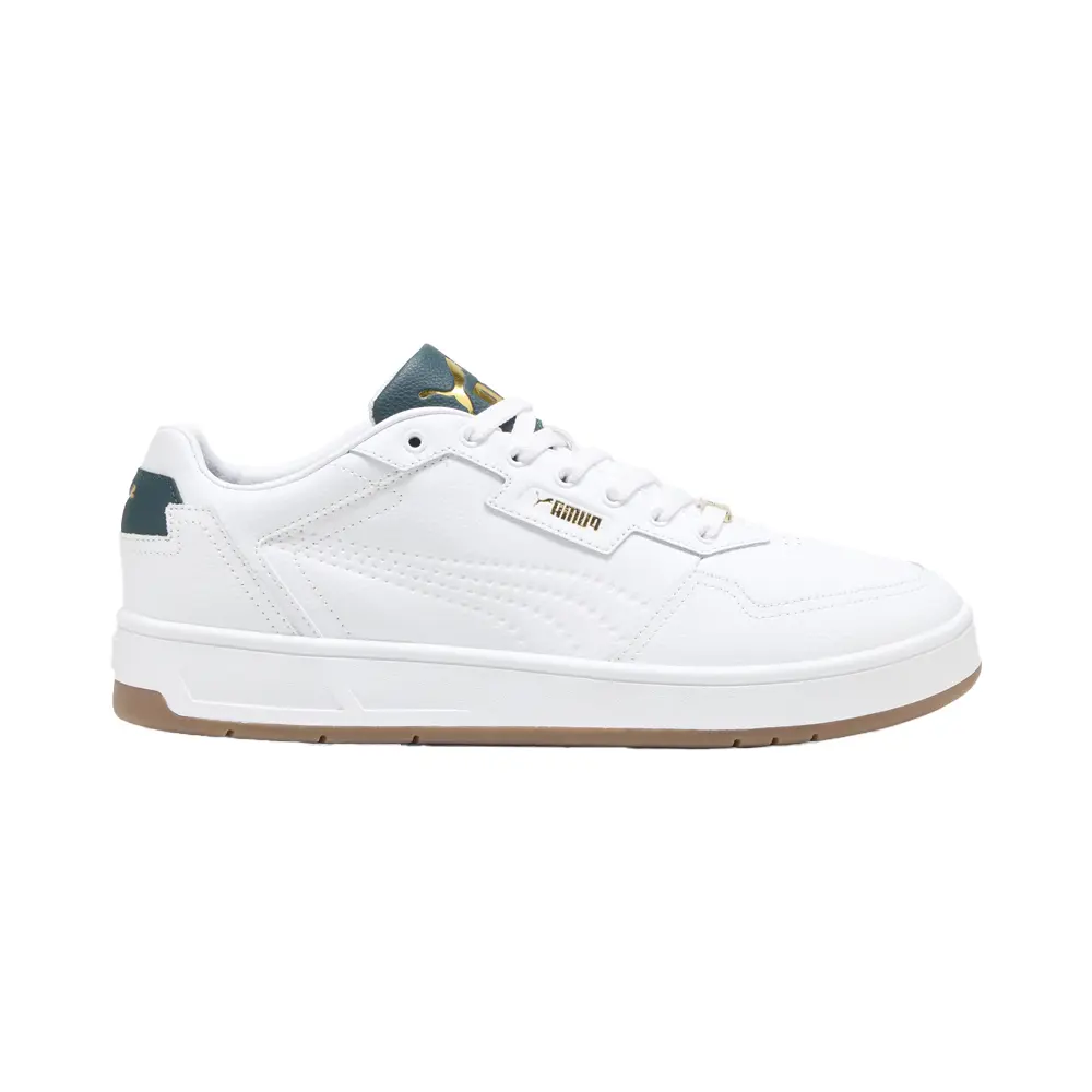 PUMA Mens Court Classic Lux Lace Up Sneakers Shoes Casual - White