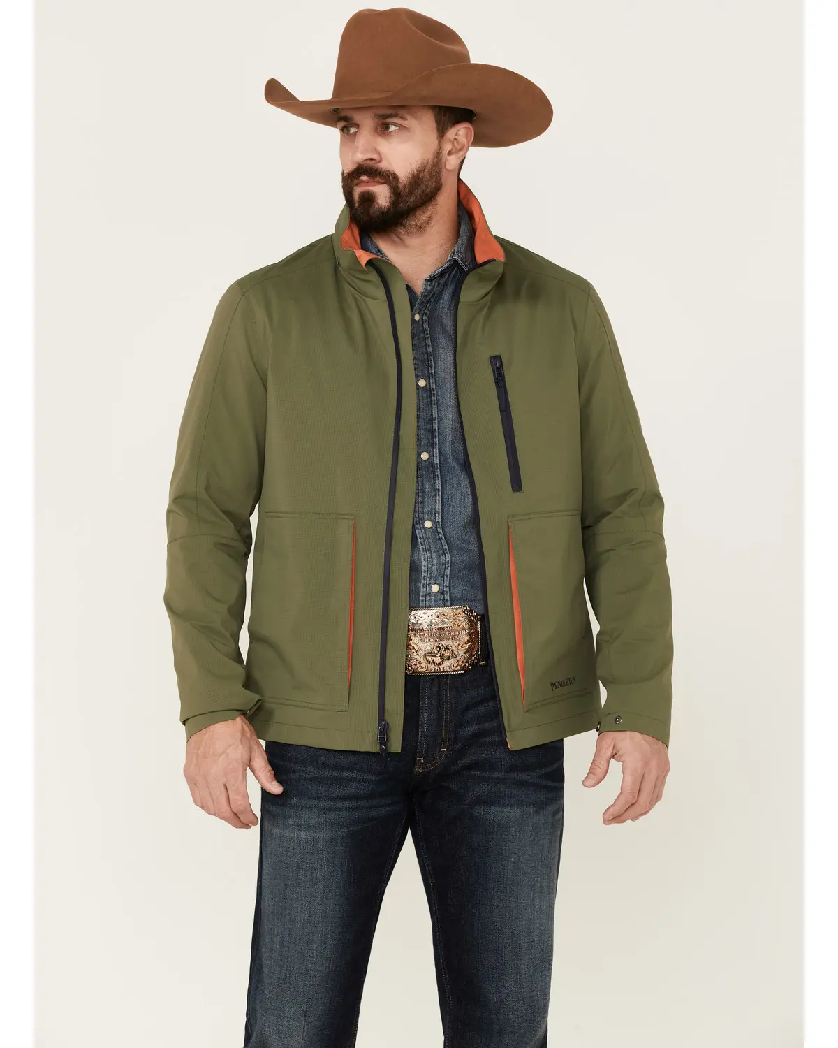 Pendleton Men's Men'S Solid Outdoorsman Zip-Front Wind Breaker Jacket - Cm167-83195