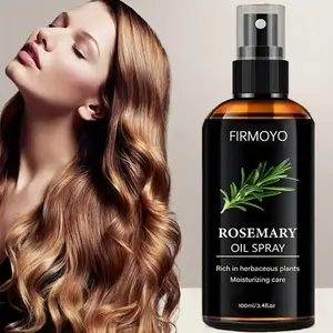 Natural Rosemary Hair Care Spray, Rosemary Hair Oil, 3.38oz repairs dry, frizzy or colour-damaged hair, removes flyaways and dandruff, leaving hair fuller, smoother, suitable for straight to curly hair, provides 72-hour hydration