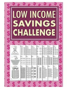 Low Income Savings Challenge Book: Simple Money Savings Challenges Tracker for Women, Easy Way to Save Money