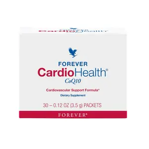 Forever Living CardioHealth CoQ10 - 30 Sachets for Optimal Cardiovascular Health with CoQ10 & Herbal Extracts - Natural Gluten-Free Formula Healthcare Vitamin Dietary Supplement Tea Fitness