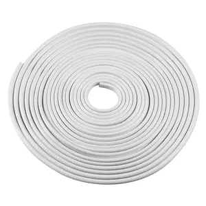 Car Door Edge Protective Sealing Strip Gap Range 3/64" to 1/4" U Shape Channel Rubber Automotive Weather Stripping 11 Meter White