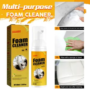 Car Steering Wheel Foam Cleaner - Multi-Functional Interior Cleaner for Leather Seat Supplies, Glass