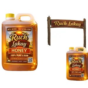 Raw Natural Honey 1 Gallon  | 100% Pure & Unprocessed | Ruch Lakay Honey
