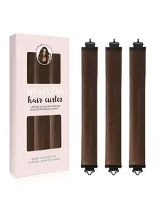 3 Pcs Hair Rollers Set, Satin Heatless Curling Kit, High Resilience Rubber, Soft & Durable, Perfect for Sleeping, Home Use, Heatless Hair Curlers，Kim Kardashian bun, Heatless Styling Kit