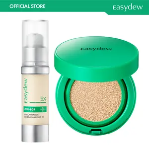 [Easydew] EGF Repair & Glow Daily (Total Anti-Aging) Package - DW-EGF Melatoning Ampoule (Bottle, EGF-1X or 3X or 5X) & DW-EGF Melatoning Ampoule Cushion - Official Product 99% Pure EGF Peptide Hydrating Serum for Uneven Skin & Visible Dark Spots outdoorf