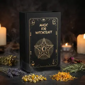 Ultimate Valentine Gift: 60 Pcs Witchcraft Kit for Beginners & Experts Dried Herbs Flowers Crystals Magic Spells Altar Supplies Party Favor