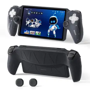 Geekshare GesTac Silicone Protective Case for PlayStation Portal – Soft Protective Cover with Anti-Fingerprint Coating for PS Portal – Includes 2 Thumb Grips