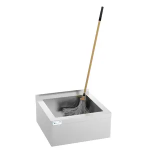 13 in. Commercial Floor Mop Sink with Deep Basin, Bowl size 24" x 24" x 13" MPS-2424133.