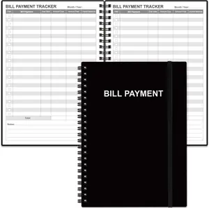 Bill Tracker Notebook - Monthly Bill Organizer & Planner for Personal Budgeting Financial, Payments Checklist Organizer, 5.8" x 8.5"