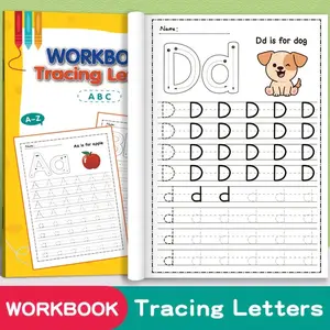 32-Page Abc Tracing Book, Includes Phonics Games & Spelling Practice, Interactive Writing Workbook for Preschool Prep, Preschool Learning Materials, Coloring Activities