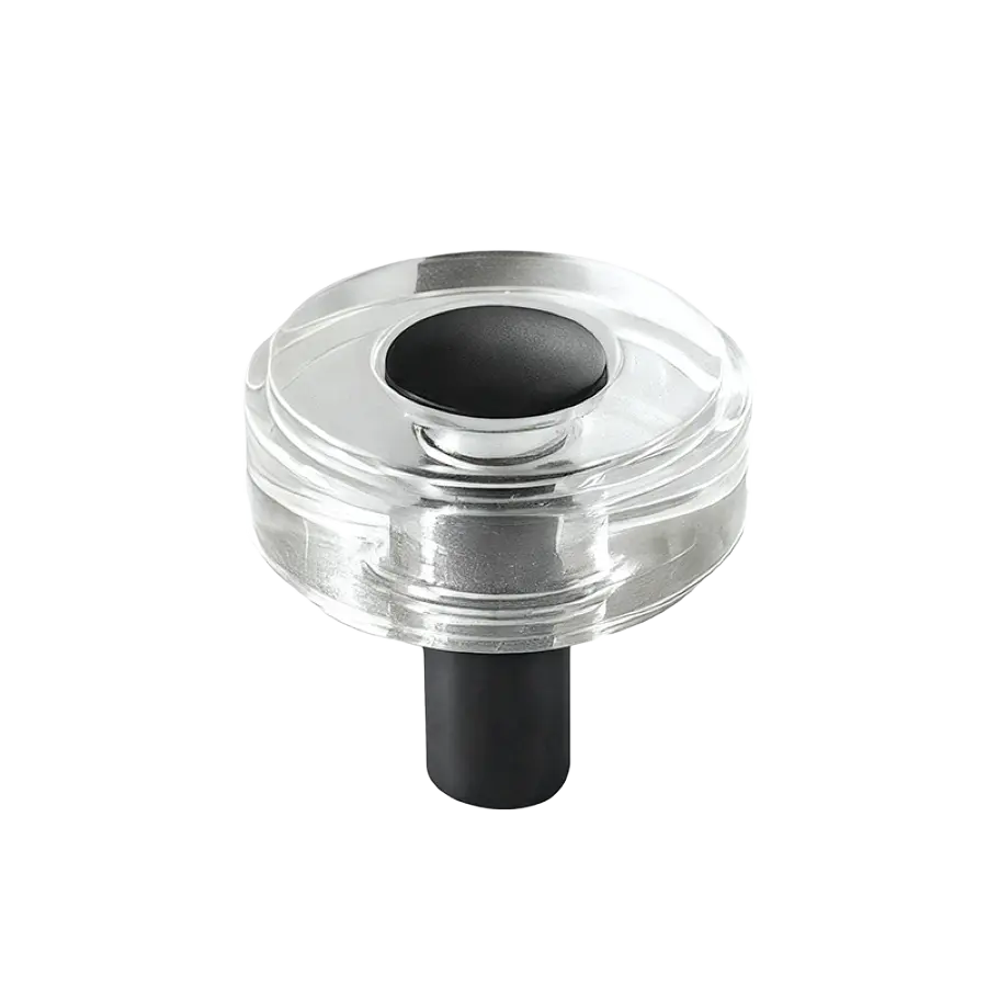 Luxe - 1.2" Matte Black Cabinet Knob