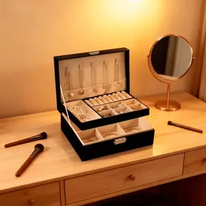 Valentine's Day, Carnival, Easter, Father's Day, Mother's Day, high-end appearance level, high-end jewelry boxes, large-capacity jewelry storage boxes, suitable for categorizing and storing necklaces, earrings, ear studs, rings, jewelry display boxes
