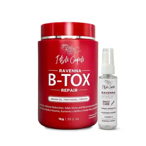 Kit I Belli Capelli B-tox Repair + Repair Oil Complete Hair Treatment Haircare Frizz Intense Shine Deep Hydration Moisturizer Collagen Keratin Hydrate