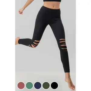 Multi Knee Cut Out Leggings for Ultimate Style and Comfort