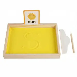 Montessori sand tray letters and numbers teaching aids, early childhood educational toys, sand painting, writing, drawing, handwriting practice, kindergarten educational toys