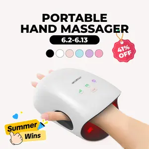 CINCOM Portable Hand Massager with Comfort Heat - Cordless, Adjustable Settings, Auto-Off, White, Black, Pink, Blue, Perfect Gift for Families, Men & Women - Ideal for Black Friday, Thanksgiving, Christmas, Birthdays & More,summerwins