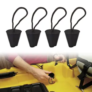 SLTG2020 4PCS Silicone Kayak Scupper Plug Kit Canoe Drain Holes Stopper Bung Accessories