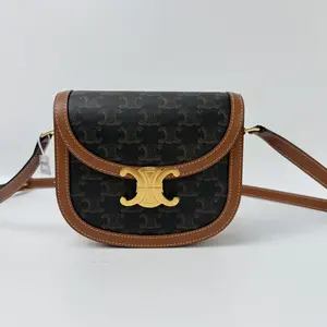 Pre-owned Celine canvas Crossbody Bags saddle monogram no.3