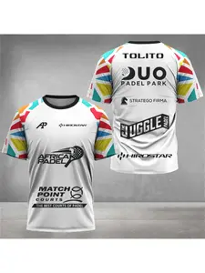 Men's T-shirt High Quality Waging Sweat Tennis Training T-shirt Outdoor Climbing Blazer Summer Breathable Loose Short Sleeve