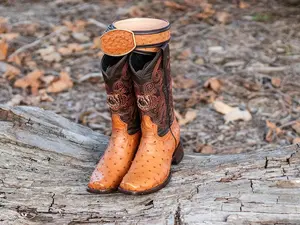 Men's Natural Cognac Leather Cowboy Boot