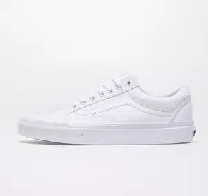 Vans Old Skool True White SKU: VN000D3HW001 Sneaker Shoes FootwearTrainer Gym Shoes Lows Low Top Vans White Shoes All White Shoes