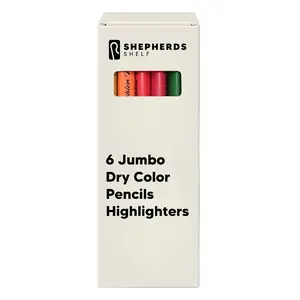 6 Pack Jumbo Dry Color Pencils Highlighter | Shepherds Shelf - Tiktok
