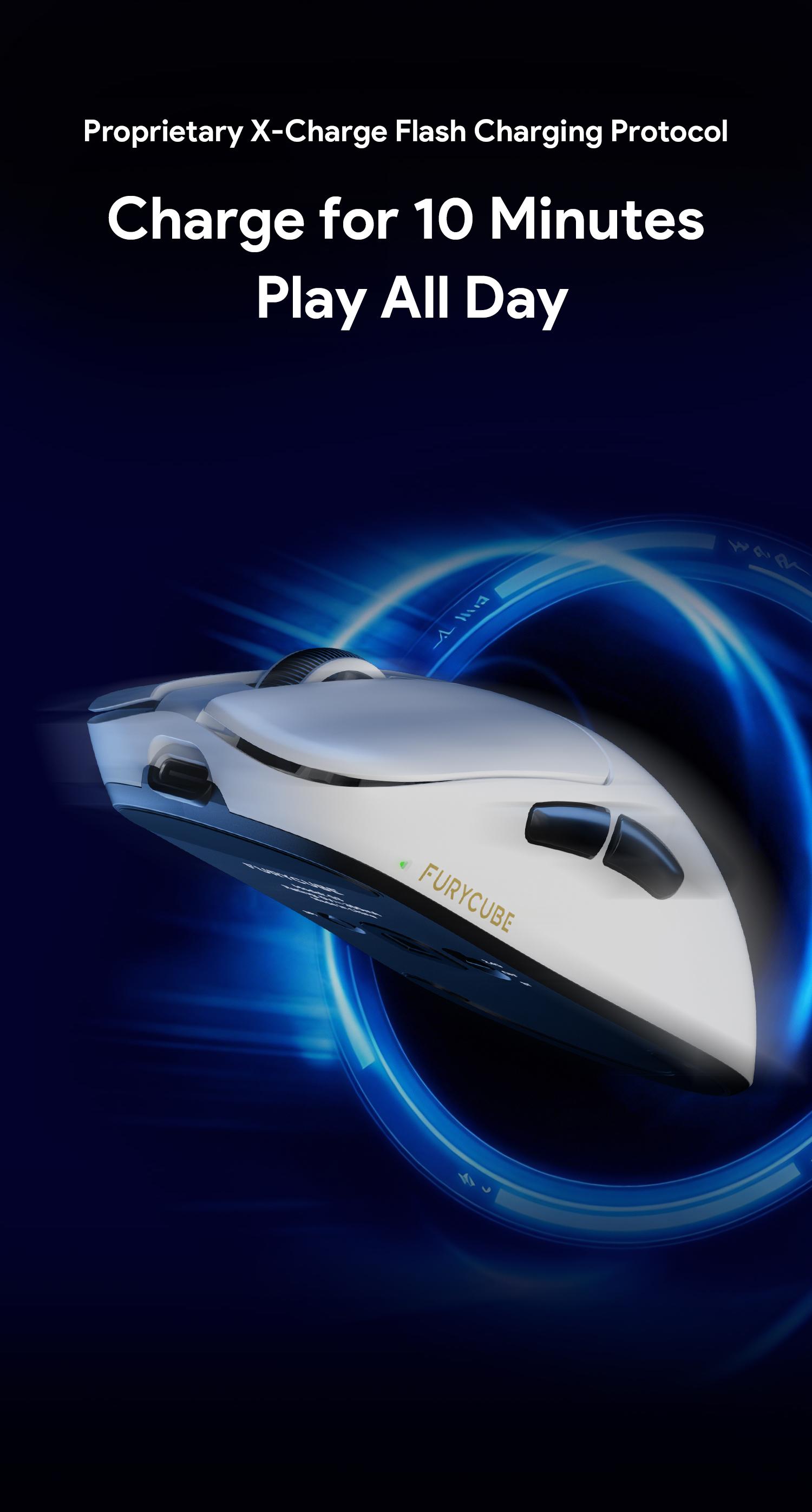 FURYCUBE G3 Lightweight Wireless Gaming Mouse 6 adjustable level DPI UP to 22000 Ergonomically Design 2.4G Bluetooth Long Battery Life Weight 49g Office Gaming Mice【Free Anti-Slip Stickers】auto clicker, gift, ps5 xbox fps games