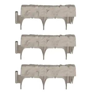 Suncast Landscape Border Decorative Natural Stone Edging, 12" Sections