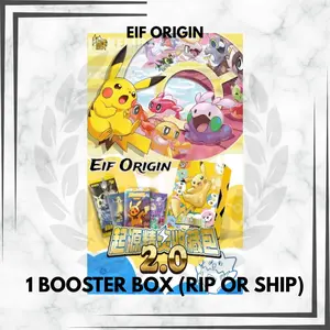 Pokemon - EIF Origin Box 2.0 1 Booster Box Rip or Ship Featuring Pikachu and Friends Pak Exclusive