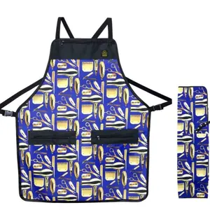 Blue Magic Barber Apron & Cape Set