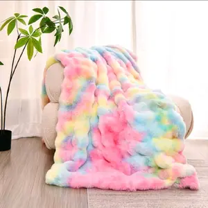 Thick 3D Bubble Fuzzy Plush Blanket For Bed, Couch, Sofa Camping, Bedroom Living Room Full(70.9"× 78.7")
