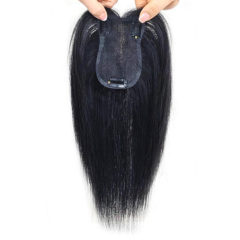 8x12 Lightweight Hair Topper for a Renewed Look | Enjoy Flawless Gray Coverage & Effortless Volume with Undetectable Comfort